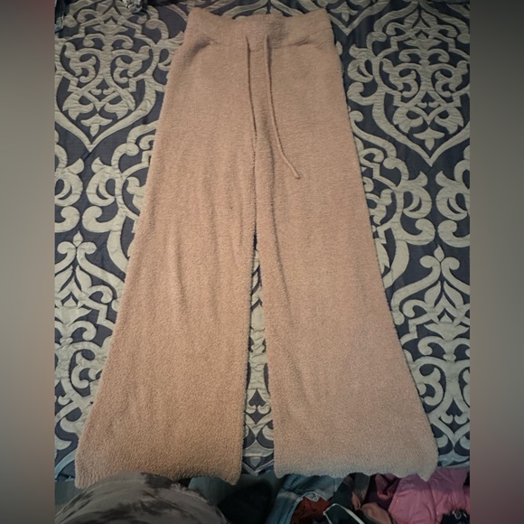 Wide leg sherpa pants, high rise - Picture 1 of 4